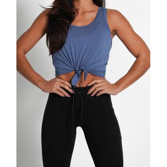 Crop T_shirt sleeve less